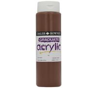 Daler Rowney Flacon 500ml Peinture Graduate Acrylic Terre Ombre Brulée