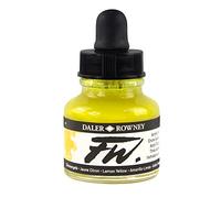 Daler - Rowney FW 29.5ml Art Bouteille d'encre acrylique - Lemon Jaune