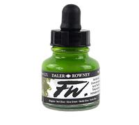 Daler - Rowney FW 29.5ml Art Bouteille d'encre acrylique - Olive Vert