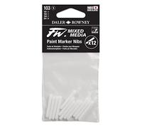 Daler Rowney FW Lot de 12 marqueurs à pointe ronde 1-2 mm