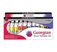 Daler Rowney Georgian - Studio Set peinture à l'huile diluable à l'eau 10 tubes 37ml - Sélection