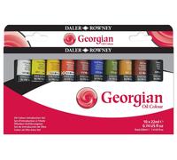 Daler Rowney Géorgien Huile Peinture Couleur Introduction Set 10 X 22ml