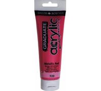 Daler Rowney Graduate Acrylic Paint Metallic Red 120 ml 1 pc