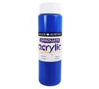 Daler Rowney Graduate Bouteille de peinture acrylique Bleu primaire 500 ml