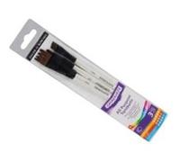 Daler-Rowney Graduate - Lot de pinceaux - 3 parties - plat, éventail - taille : 1, 1/2, 3/8 G