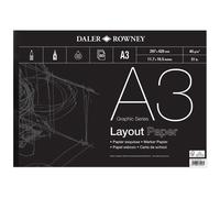 Daler-Rowney Graphic Series Bloc Papier A3 45G 80 Feuilles