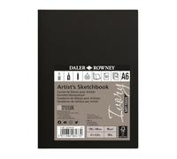 Daler-Rowney Ivory Carnet de croquis Surface lisse 90 g/m² 27,2 kg Couverture souple Format A6 10,5 x 14,8 cm Ivoire 78 feuilles