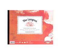 Daler-Rowney Langton Carnet 300 g/m² 30,5 x 22,9 cm Pressé à chaud et gommé