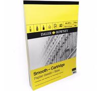 Daler Rowney - Bloc dessin 30 feuilles A3 - 130g/m² - grain lisse