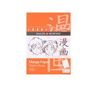 Daler-Rowney Manga Bloc de 50 feuilles blanches à surface lisse 70 g/m² Format A4