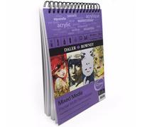 Daler Rowney - Mélange Media Spirale Carnet de Croquis - 250gsm - 30 Pages -