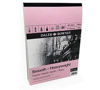 Daler Rowney Papier dessin épais - lisse 25 pages 220 g/m² Format A4 Portrait