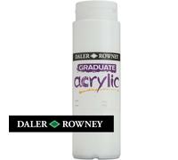 Daler Rowney Peinture Acrylique Graduate 500ml Bouteille Blanc Titane D123500011