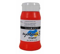 Daler Rowney Peinture acrylique Système 3 Original – Pots 500 ml – 45 couleurs