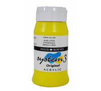 Daler Rowney – Peinture acrylique Système 3 – Jaune citron (651) – 500 ml