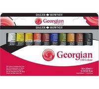 Daler-Rowney Set d'introduction à la peinture à l'huile géorgienne, 10 x 22 ml