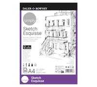 Daler Rowney Simply - Bloc papier pour esquisse 60 feuilles A4-100g/m²