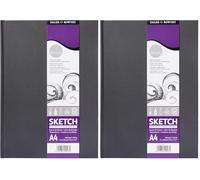 Daler Rowney Simply - Carnet de croquis couverture rigide 54 feuilles A4-100g/m² (Lot de 2)