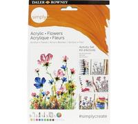 Daler Rowney Simply - Set D'Activité Thématique Fleurs - Peinture Acrylique