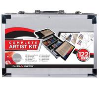Daler Rowney Simply Ensemble complet de 122 pièces de peinture multi-techniques pour artiste Couleurs assorties et produits artistiques, idée cadeau artistique, idéal pour les artistes professionnels et les étudiants