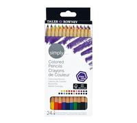Daler-Rowney Simply - Etui 24 crayons de couleur