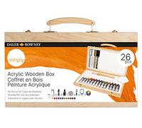 Daler Rowney Simply - Malette De 26 Pièces - Peinture Acrylique - Couleurs Assorties