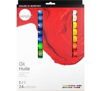 Daler-Rowney Simply peinture à l'huile set, 24 x 12 ml
