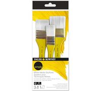 Daler Rowney - Lot de 3 pinceaux spalters Mixed Media - tailles 1", 1 1/2", 2"