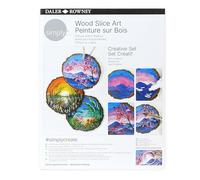 Daler Rowney Simply - Set Créatif - Peinture Acrylique - Peinture Sur Bois, Multicouleurs