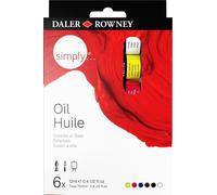 Daler Rowney Simply Set de peintures à l'huile 6 x 12 ml