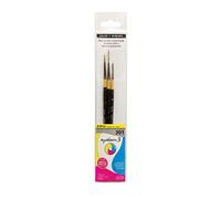 Daler-Rowney System 3 Lot de 3 brosses à manche court Noir