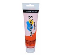 Daler Rowney System 3 Original Tube de peinture acrylique 150 ml - Orange cadmium clair