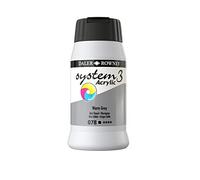 Daler Rowney – Peinture acrylique Système 3 – Bouteille 500 ml – Gris