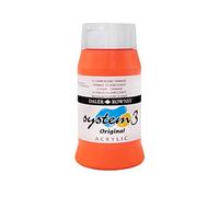 Daler Rowney – Peinture acrylique – System 3 – Orange fluorescent – 75 ml