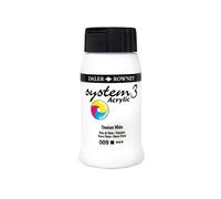 Daler Rowney – Peinture acrylique Système 3 Original – Pots 500 ml – 45 couleurs