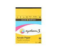 Daler Rowney System3 - Bloc acrylique 20 feuilles A3 - 230g/m²