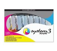 Daler Rowney – Set peinture acrylique System3 8 tubes 59 ml – Sélection
