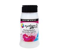 Daler Rowney System3 - Milieu de versement fluide pour peinture acrylique - 500 ml - Moyen de versement pour peinture acrylique - Pour application sur toile, bois et autres surfaces apprêtées