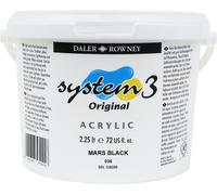 Daler Rowney System3 Peinture acrylique Mars Black 2,25 L 1 pc