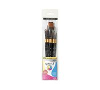 Daler Rowney System3 Série 500 - Set 5 pinceaux synthétiques pour peinture acrylique