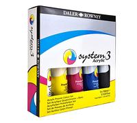 DALER-ROWNEY System3 - Set peinture acrylique 5 tubes 150ml - Couleurs primaires