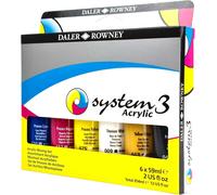 Daler-Rowney System3- Set Peinture Acrylique 6 Tubes 59ml-Méthode