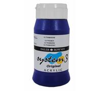 Daler Rowney Peinture acrylique System3 Bleu outremer 500 ml