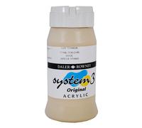 Daler Rowney Système 3 Peinture Acrylique Processus Buff Titane (500ml)