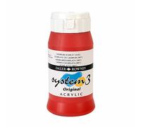 Daler Rowney Système 3 Peinture Acrylique Cadmium Écarlate 500ml