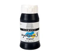 Daler Rowney Système 3 Peinture Acrylique Mars Noir (500ml)