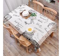 DALEXHM Nappe Rectangulaire 137x183 cm Nappe Exterieur Imperméable Anti-tâche Protection de Table pour Salle à Mangerr,l'art du Graffiti Romain, Une Compilation Artistique de peintures à thème Romain