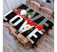 DALEXHM Nappe Rectangulaire 137x183 cm Nappe Exterieur Imperméable Anti-tâche Protection de Table pour Salle à Mangerr,Vivre, Rire, Aimer, différentes Paroles de Sagesse typographiques victoriennes a