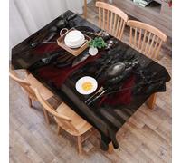 DALEXHM Nappe Rectangulaire 137x183 cm Nappe Exterieur Imperméable Anti-tâche Protection de Table pour Salle à Mangerr,Moyen Âge, général dirigeant Le théâtre de Guerre de Ses Soldats