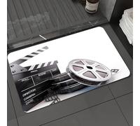 DALEXHM Tapis de Bain 40x60 cm, antidérapant,Doux,Absorbant l'eau,en Microfibre,pour la Salle de Bain,Lavable en Machine,Accessoires Classiques du Film : Le Tableau du superviseur du scénario et Les